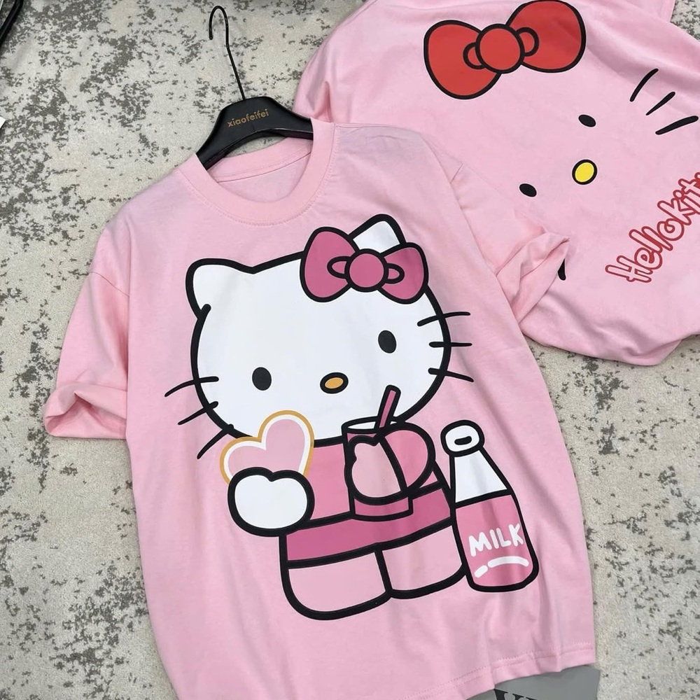 Pink Hello Kitty Graphic T-Shirt